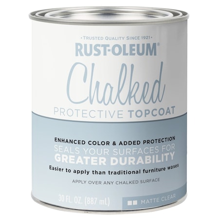 Rust-Oleum Chalked Paint, Matte, Clear, 1 qt 287722